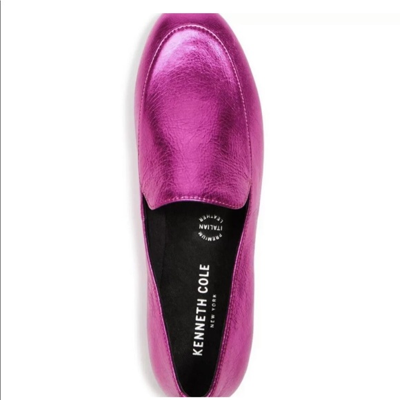 Metallic Magenta Westley Loafers Flats 